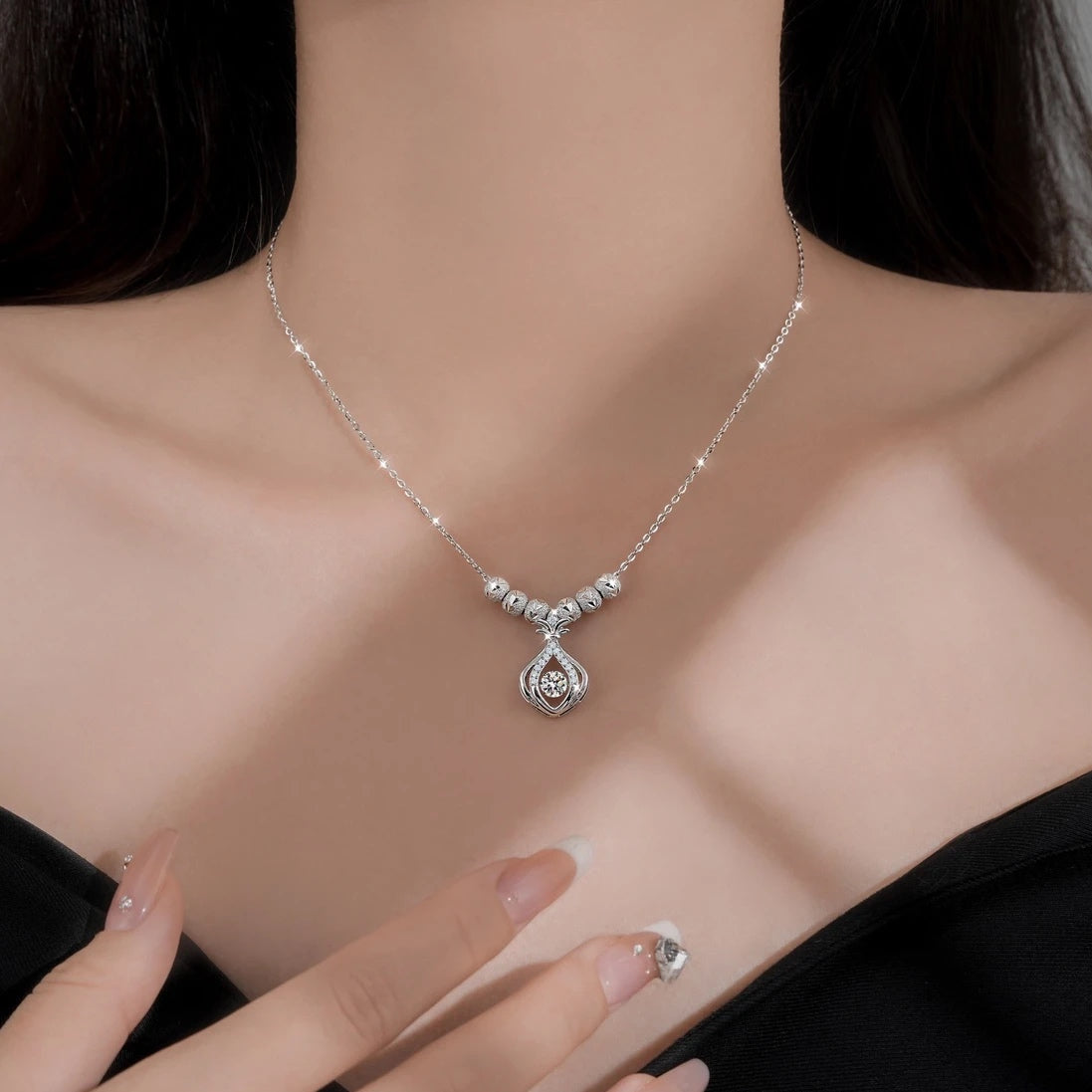 Lia Necklace | Sterling Silver