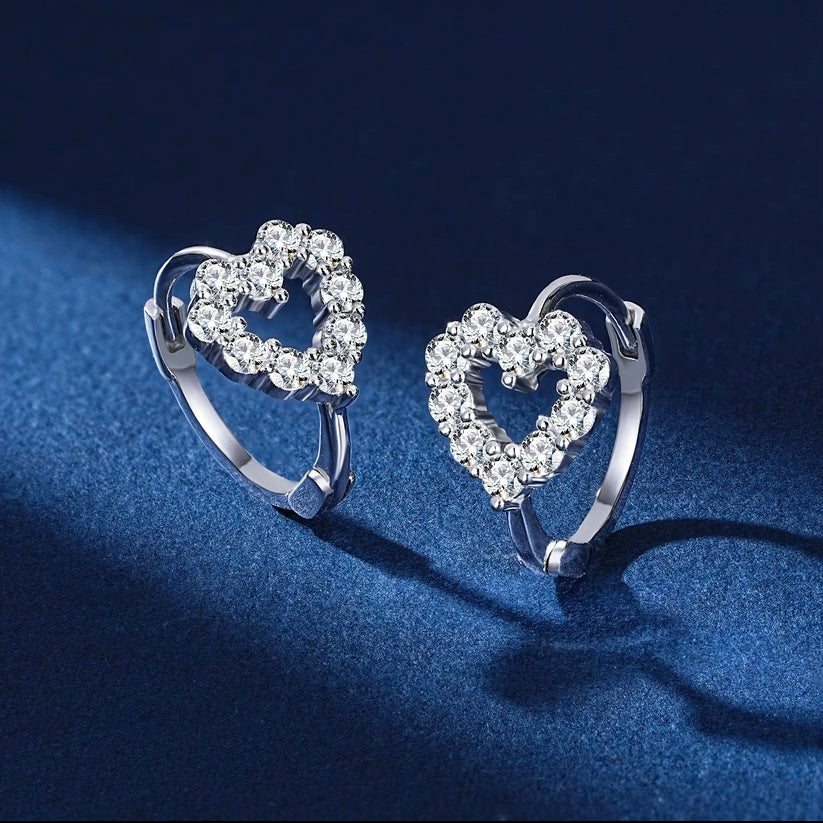 Heart Earrings | Sterling Silver